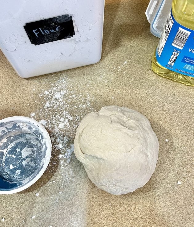 dough ball for easy French bread recipe